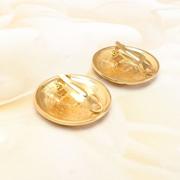 Women's Clip On Earrings Gold-Plated Rhinestone Non-Pierced Fashion Jewelry - Picture 4 of 6